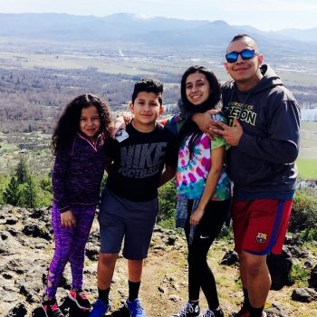 Remy With Kids On Table Rock Hike